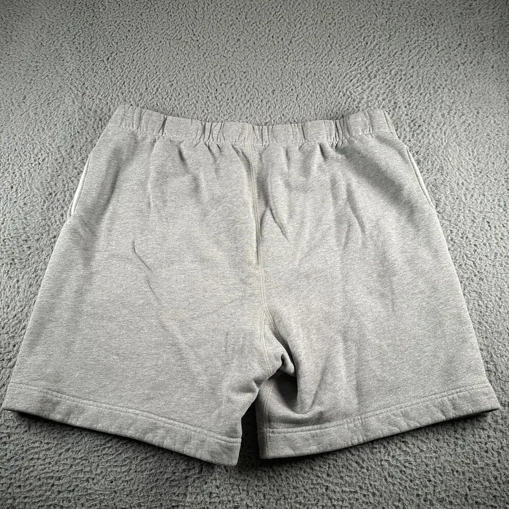 Lady White Co Sweat Shorts Mens XL Gray Cotton Fleece Elastic Waist Made In USA